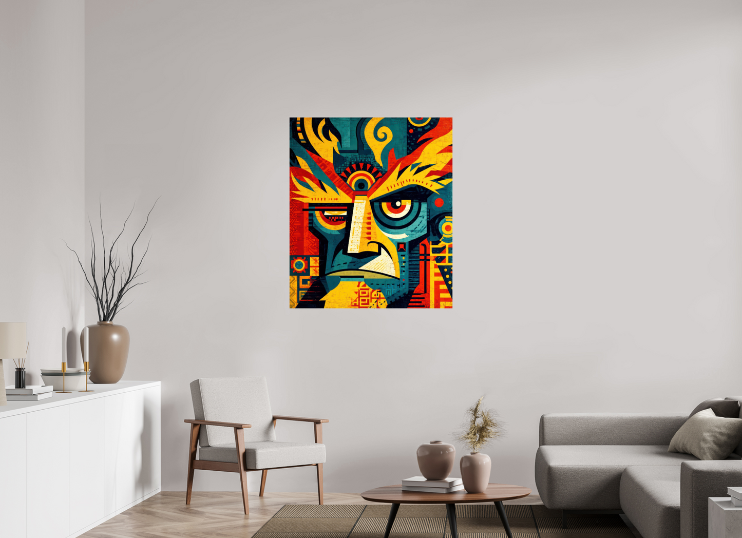 36 x 42.2″, Fine Art Print On Aluminum Dibond Urban Tribal