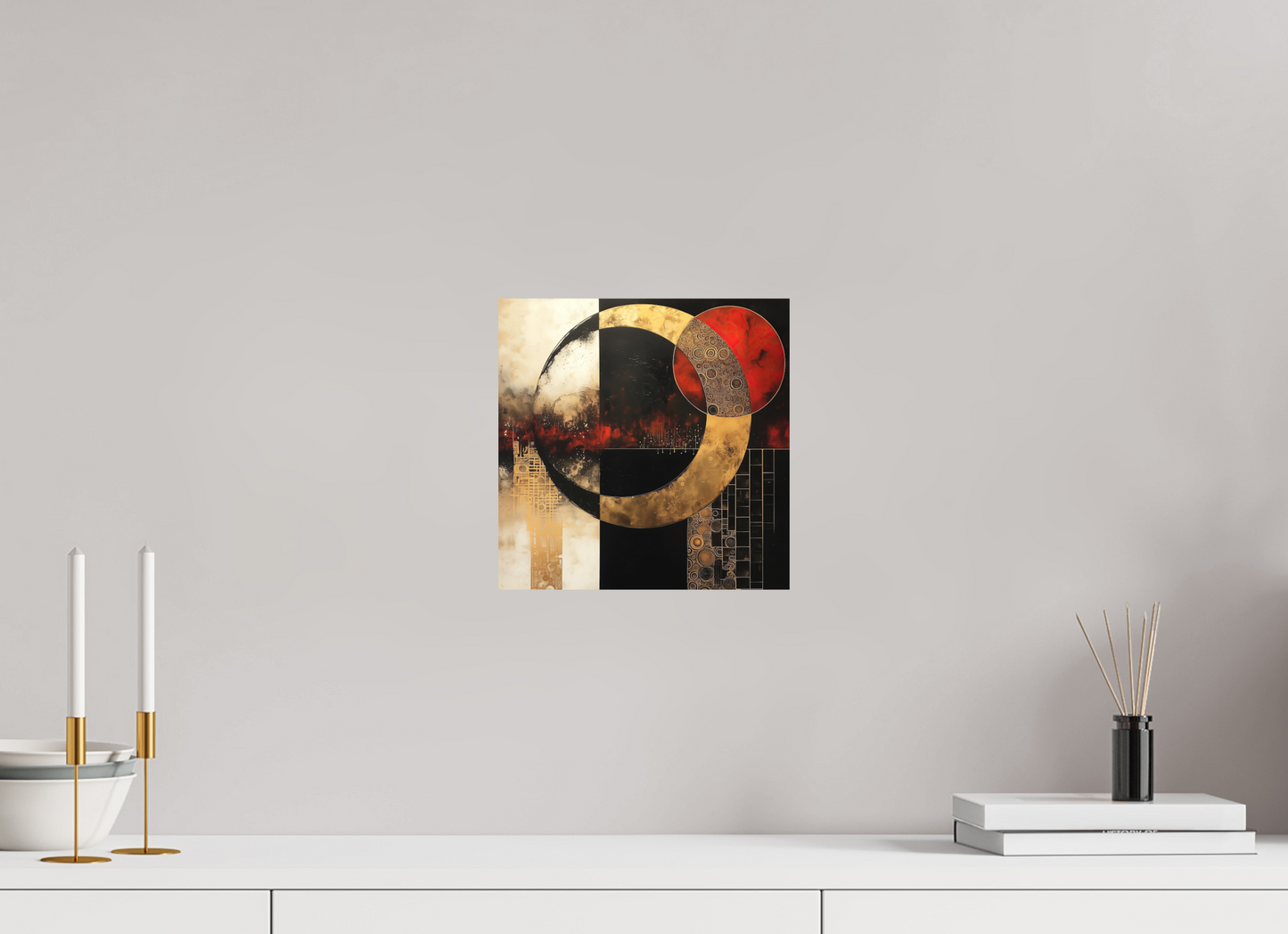 10 x 10″, Photo Print on Aluminum Backing Gold Blood Moon