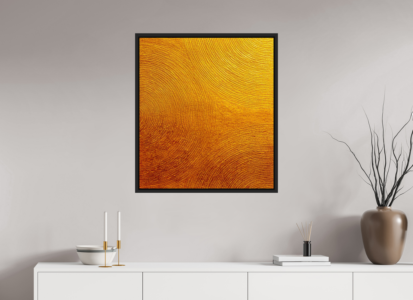28 x 31.4″, Fine Art Print on Aluminum Dibond with Boarder Desert Circles