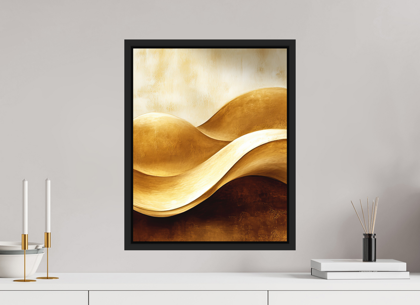 16 x 20″, Photo Print on Aluminum Backing with boarder Gold Dunes