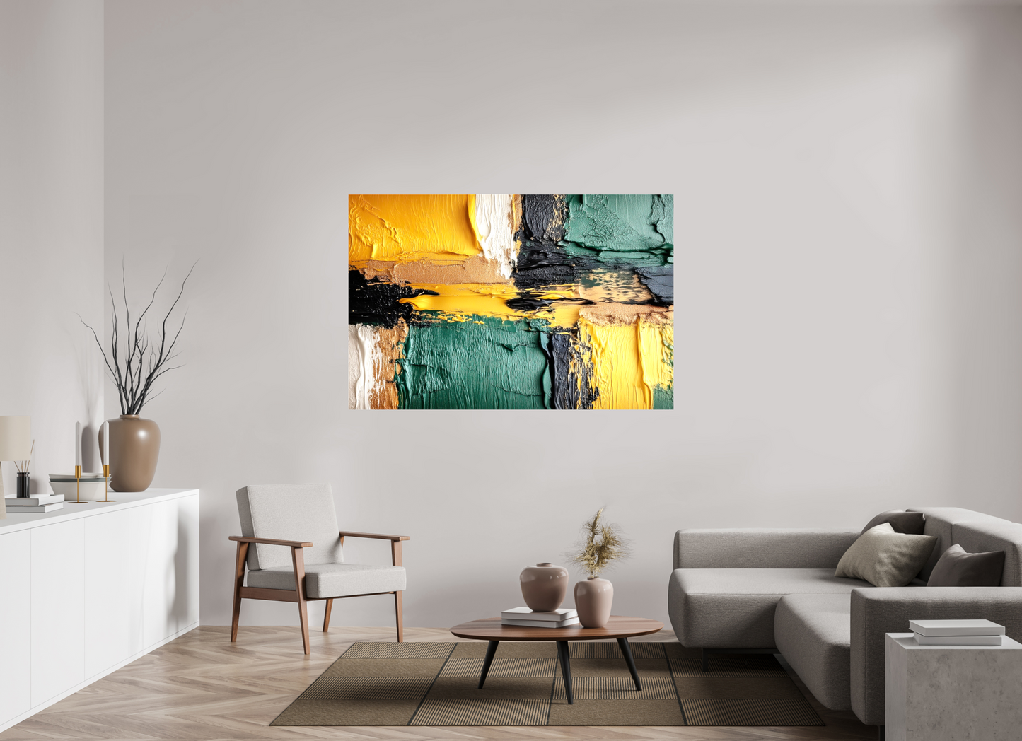 65.1 x 43″, Glossy Canvas Lux Camo