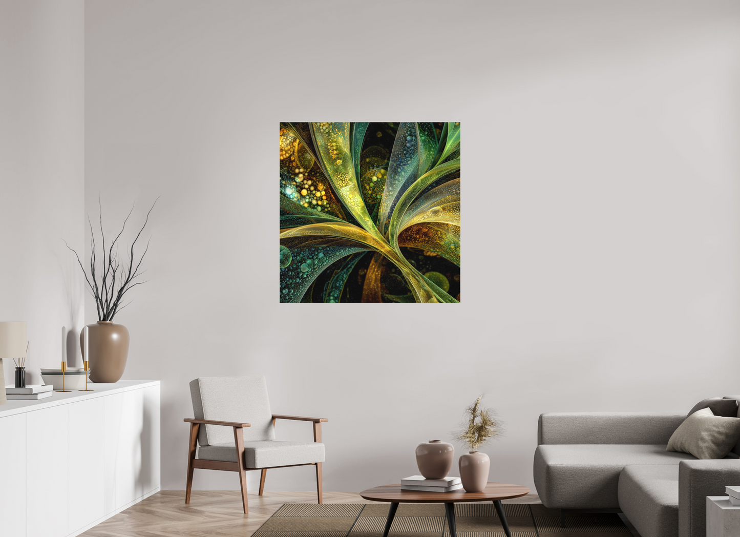 40 x 40″, Photo Print on Aluminum Backing Algae