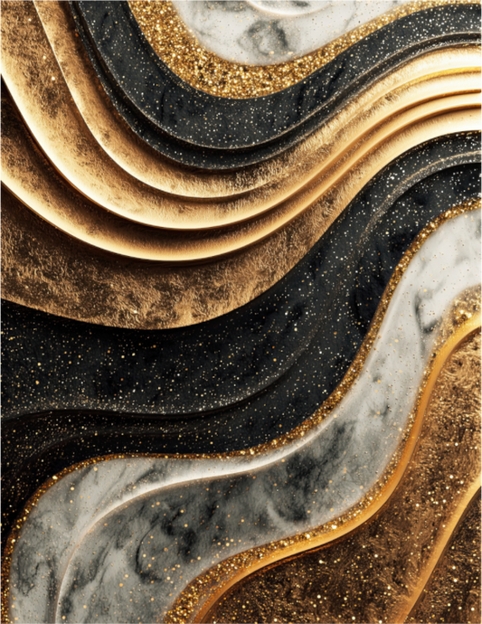 Main image Gold Marble Swirl