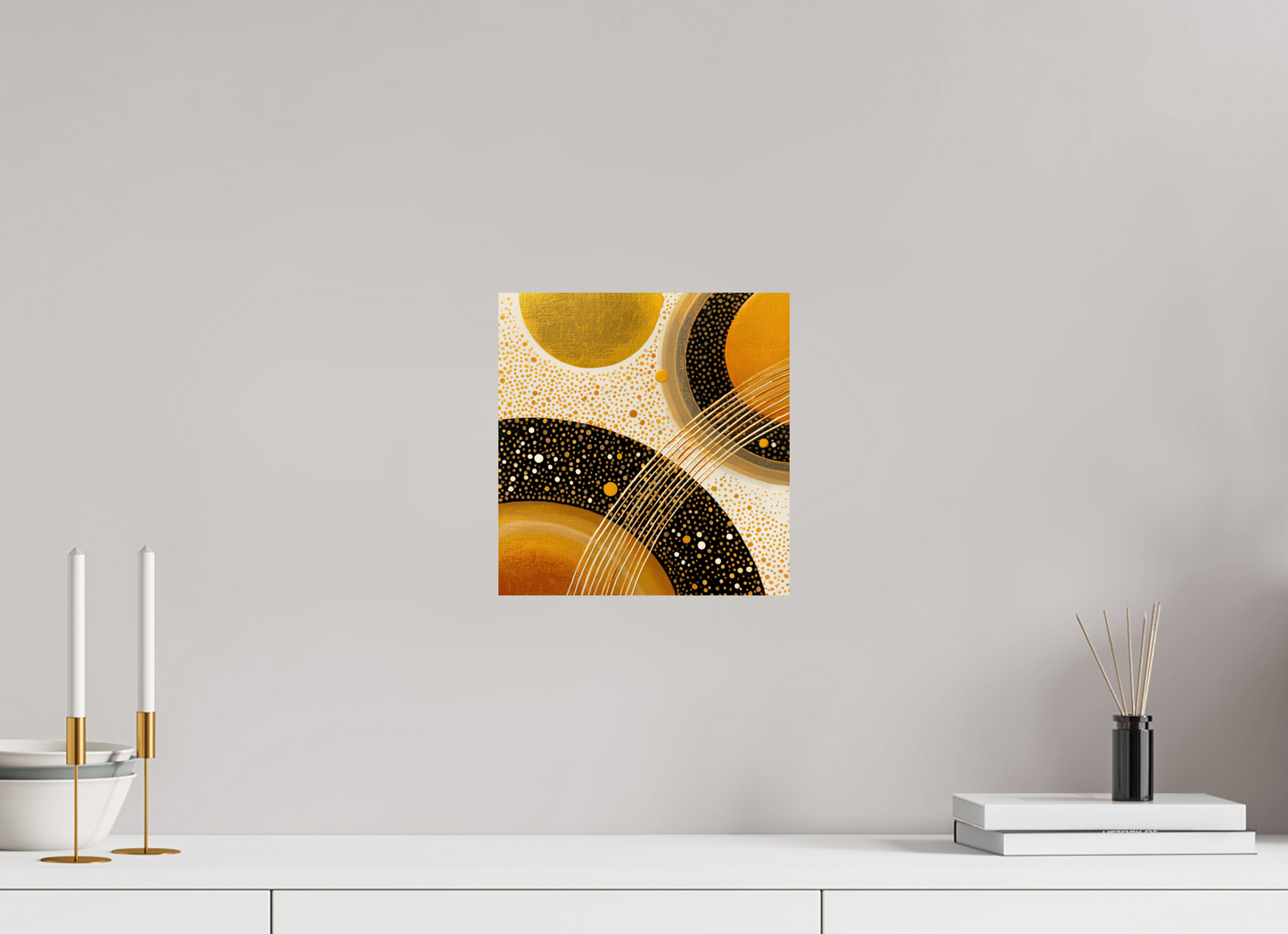 10 x 10.4″, Fine Art Print On Aluminum Dibond Gold Embryo