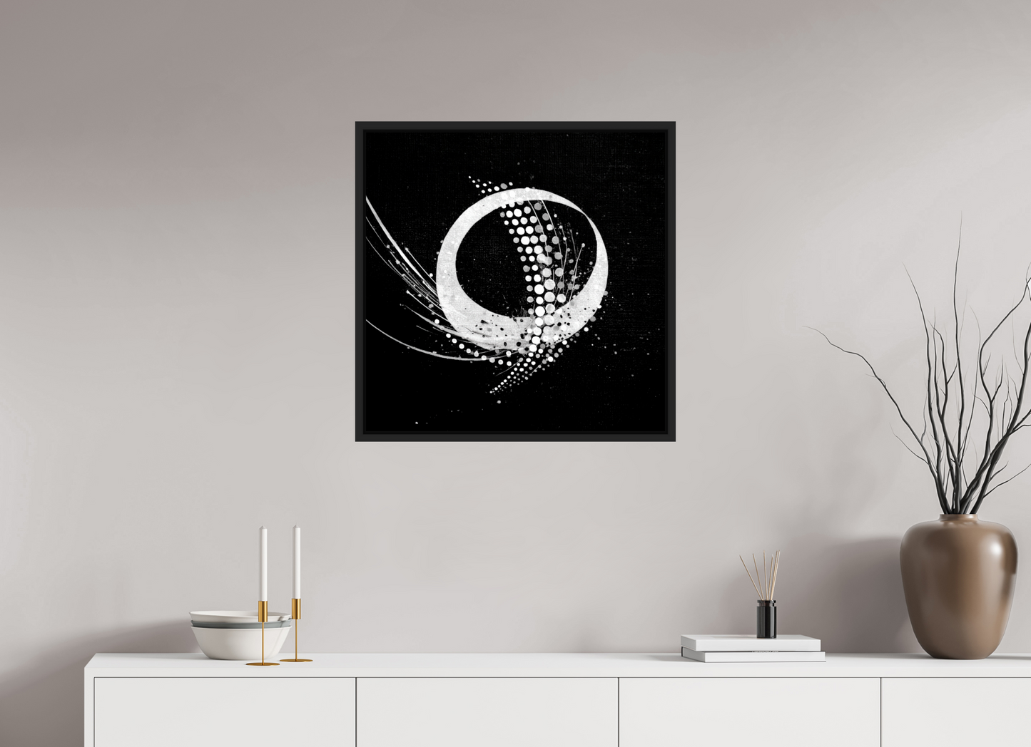 25 x 25″, Fine Art Print on Aluminum Dibond with Boarder Sputnik