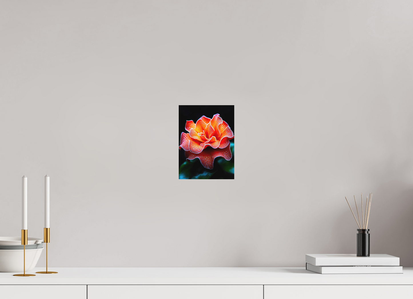6 x 8″, Photo Print on Aluminum Backing Orange Flower