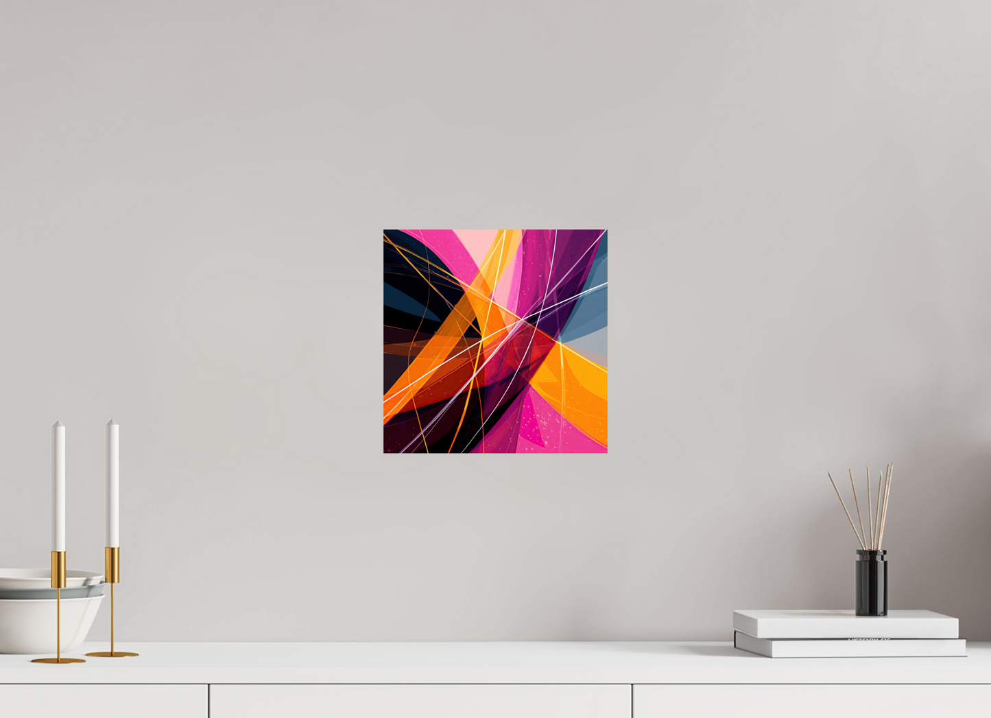 10 x 10″, Fine Art Print On Aluminum Dibond Abstract Candy