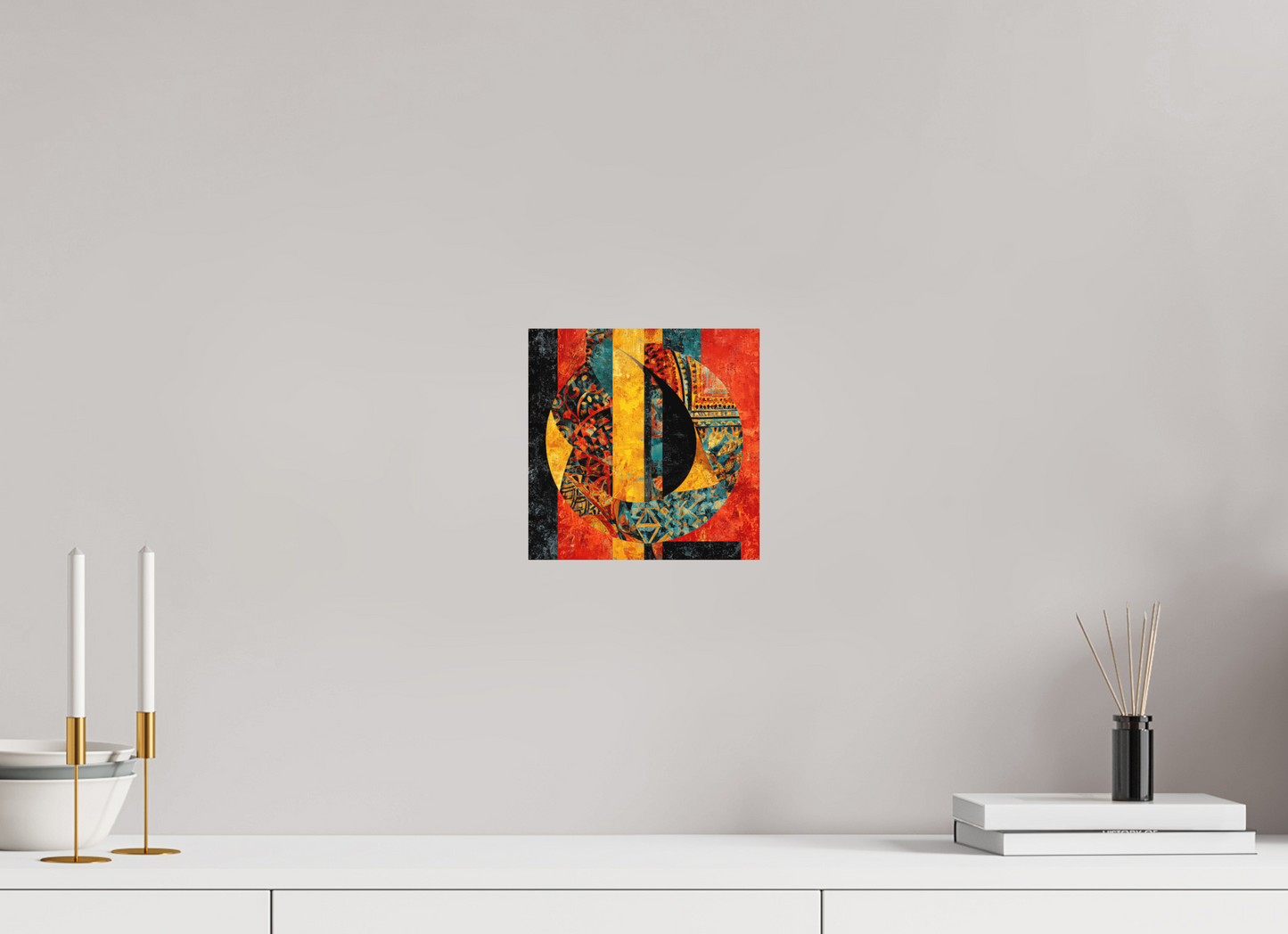 8 x 8″, Photo Print on Aluminum Backing Tribal Circle 2