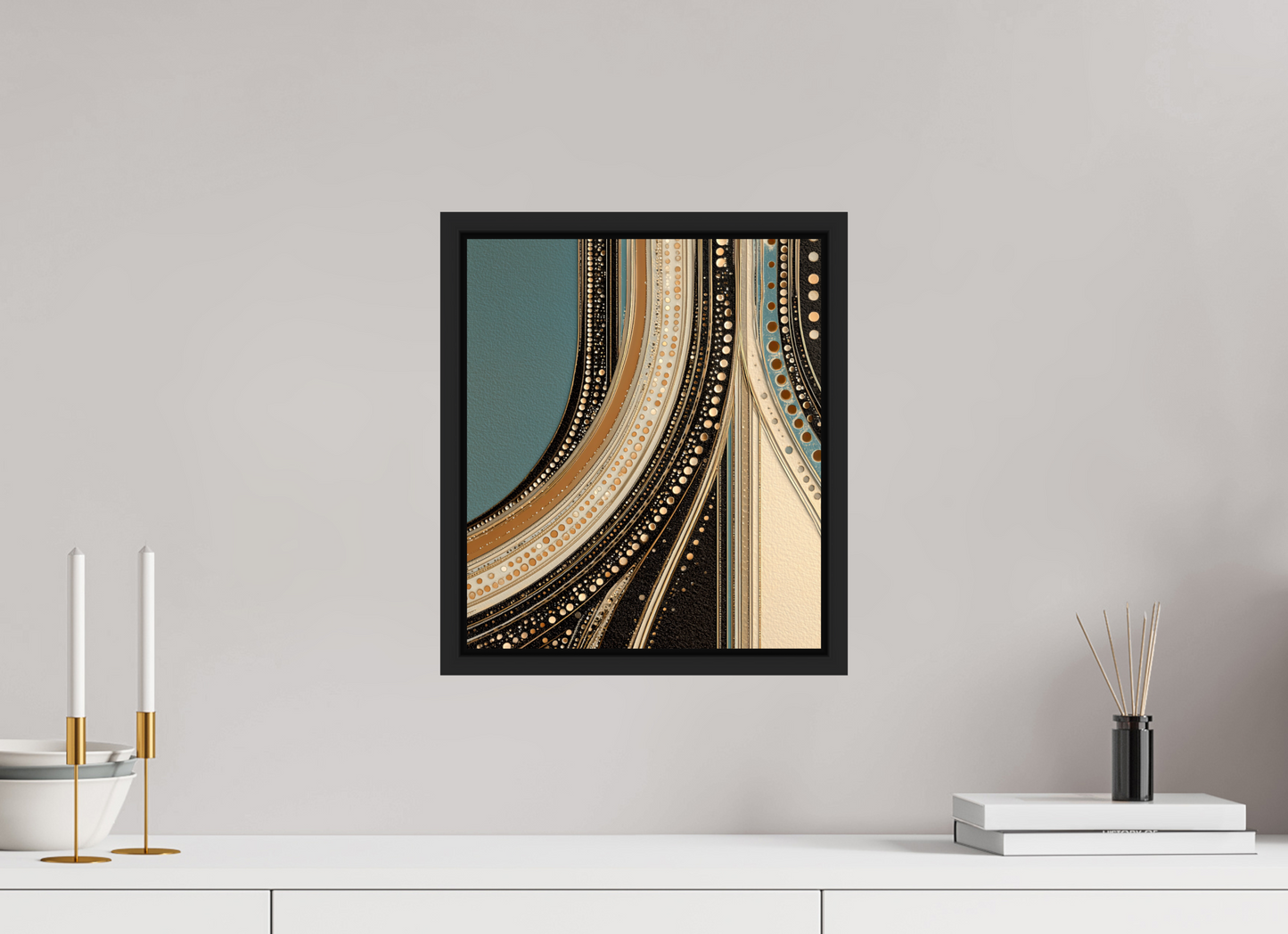 12 x 13.9″, Fine Art Print on Aluminum Dibond with Boarder Flow