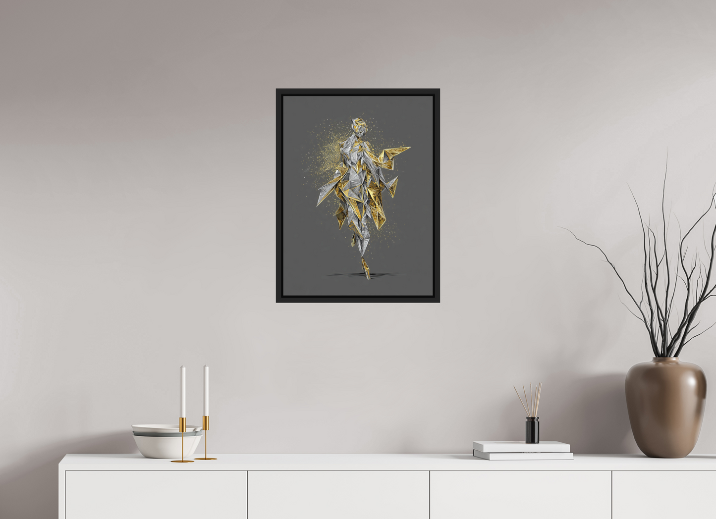 18 x 24″, Photo Print on Aluminum Backing with boarder Abstract Woman