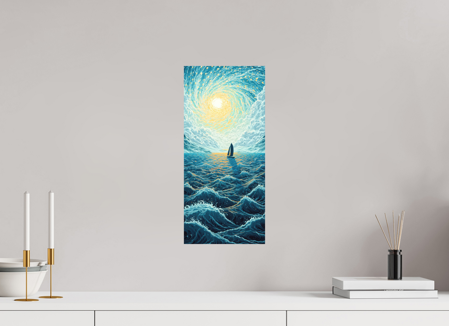 8 x 17.5″, Photo Print on Aluminum Backing Sail to the Sun