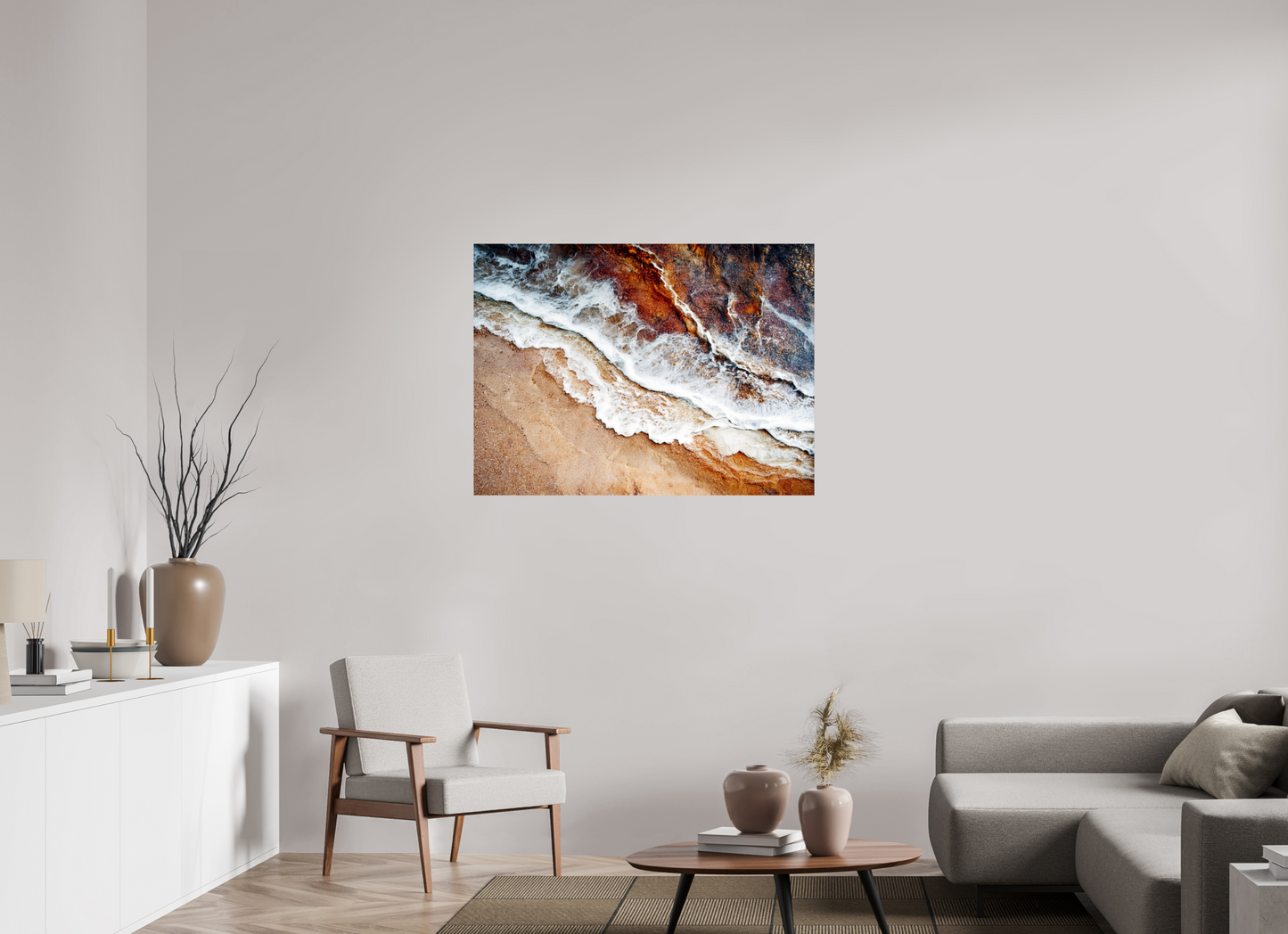 43.3 x 32″, Fine Art Print On Aluminum Dibond Desert Water