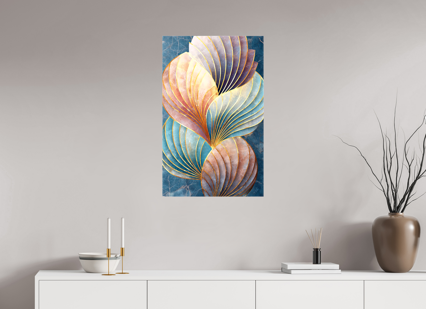 20 x 31.9″, Glossy Canvas Shells
