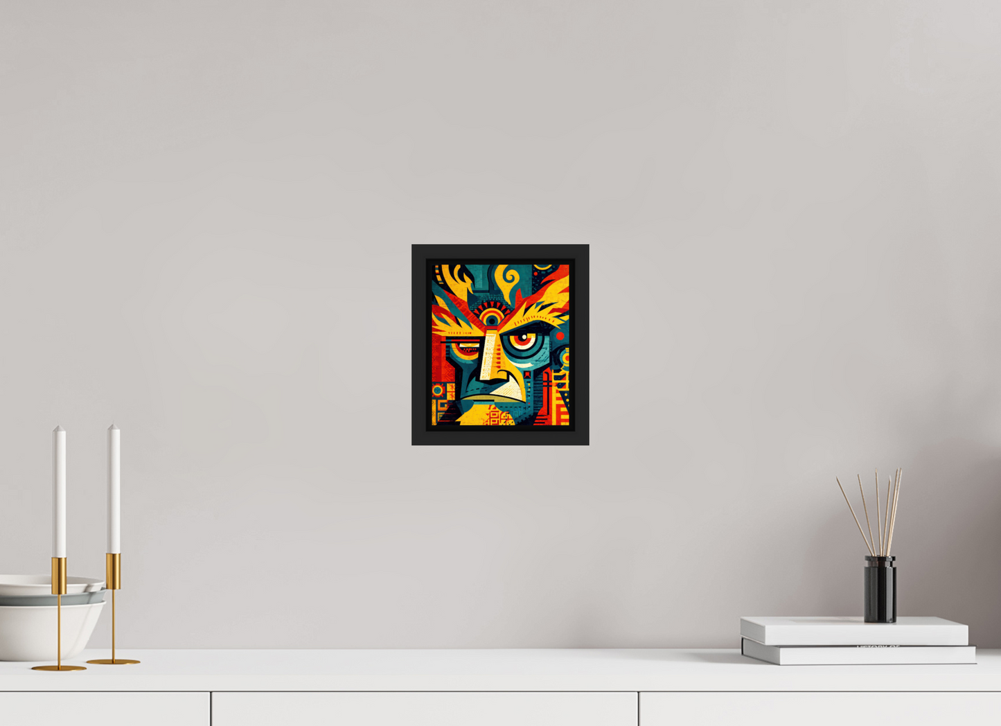 6 x 7″, Fine Art Print on Aluminum Dibond with Boarder Urban Tribal
