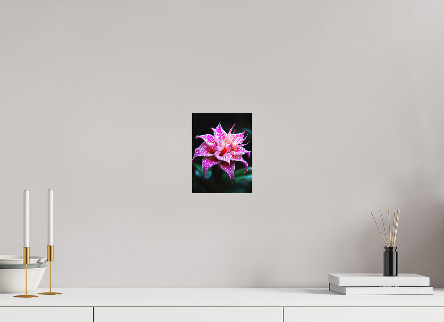 6 x 8″, Photo Print on Aluminum Backing Pink Mushroom Flower