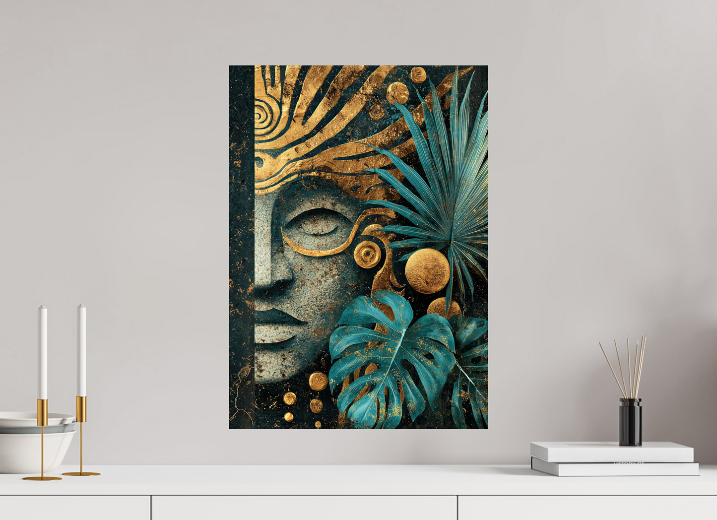 16 x 22.4″, Fine Art Print On Aluminum Dibond Ancient Face 2