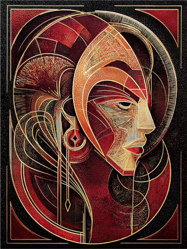 Main image Art Deco Face