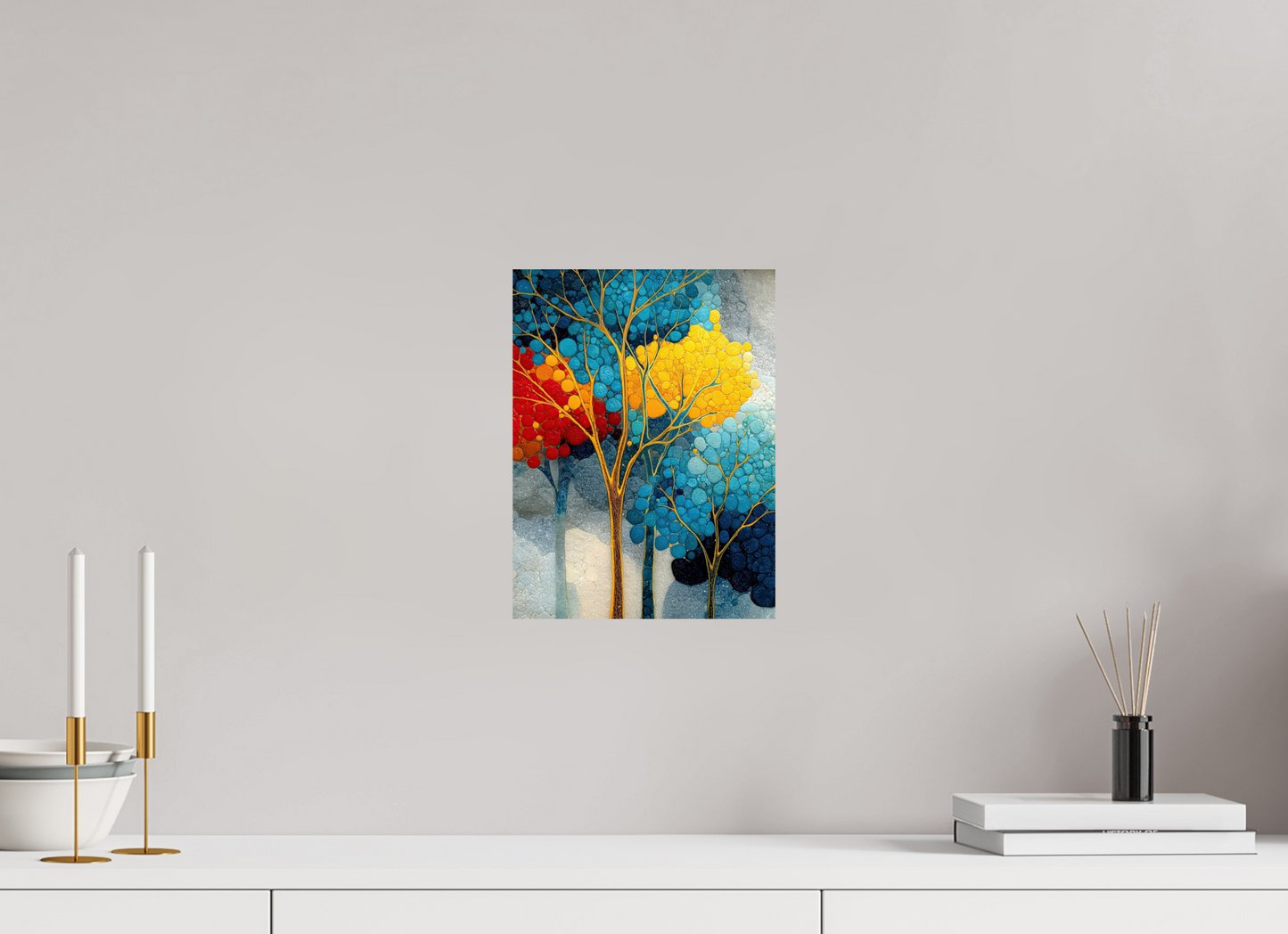 9 x 12″, Fine Art Print On Aluminum Dibond City Trees
