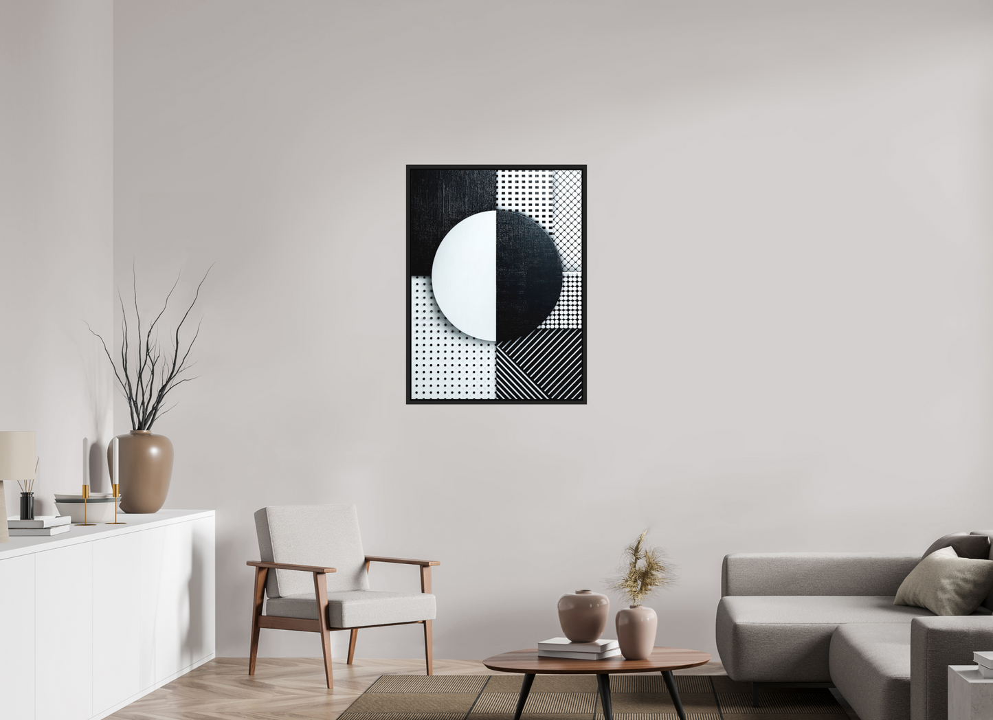 28 x 37.7″, Photo Print on Aluminum Backing with boarder Black & White 3