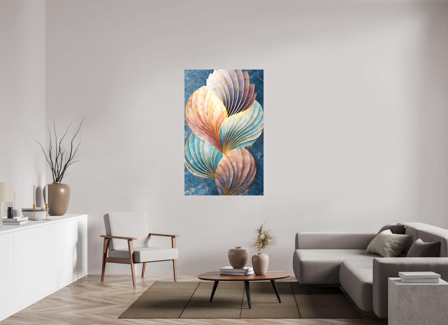 36 x 57.4″, Textile on Canvas Shells