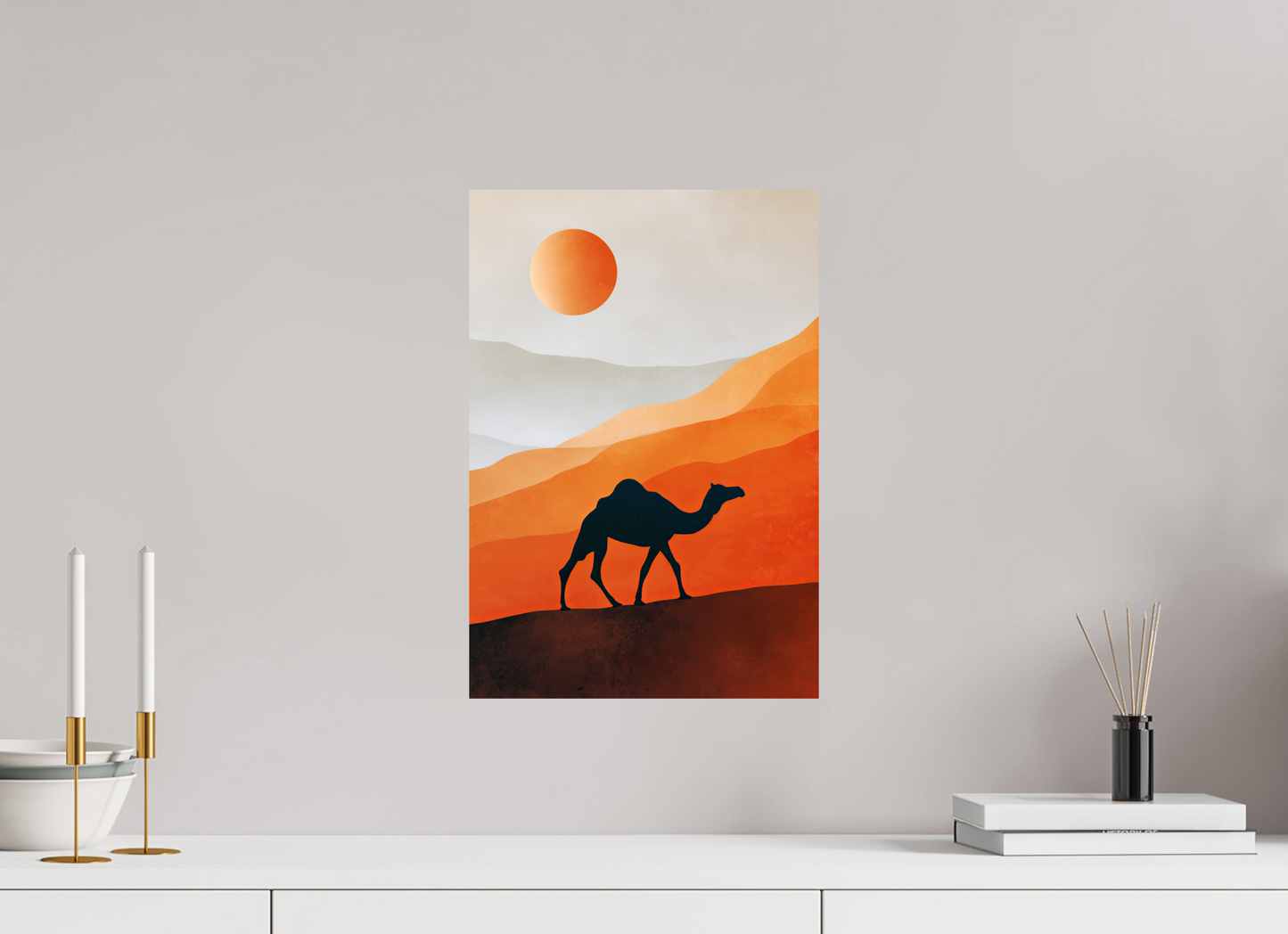 12 x 17.5″, Fine Art Print On Aluminum Dibond Camel