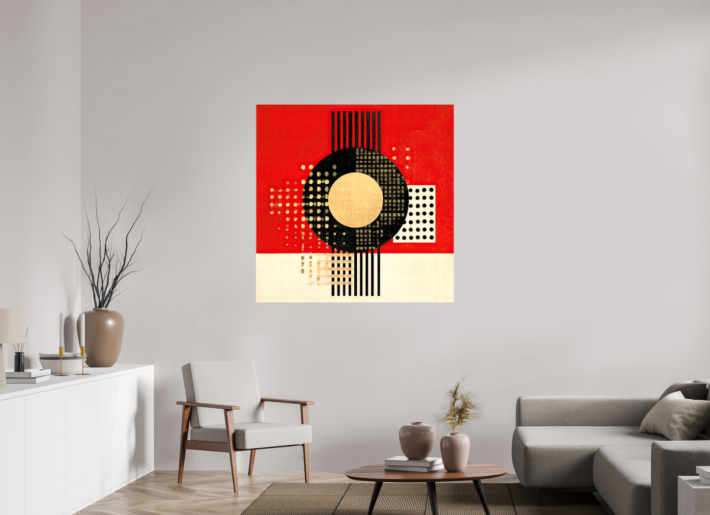 45 x 45″, Glossy Canvas Vinyl