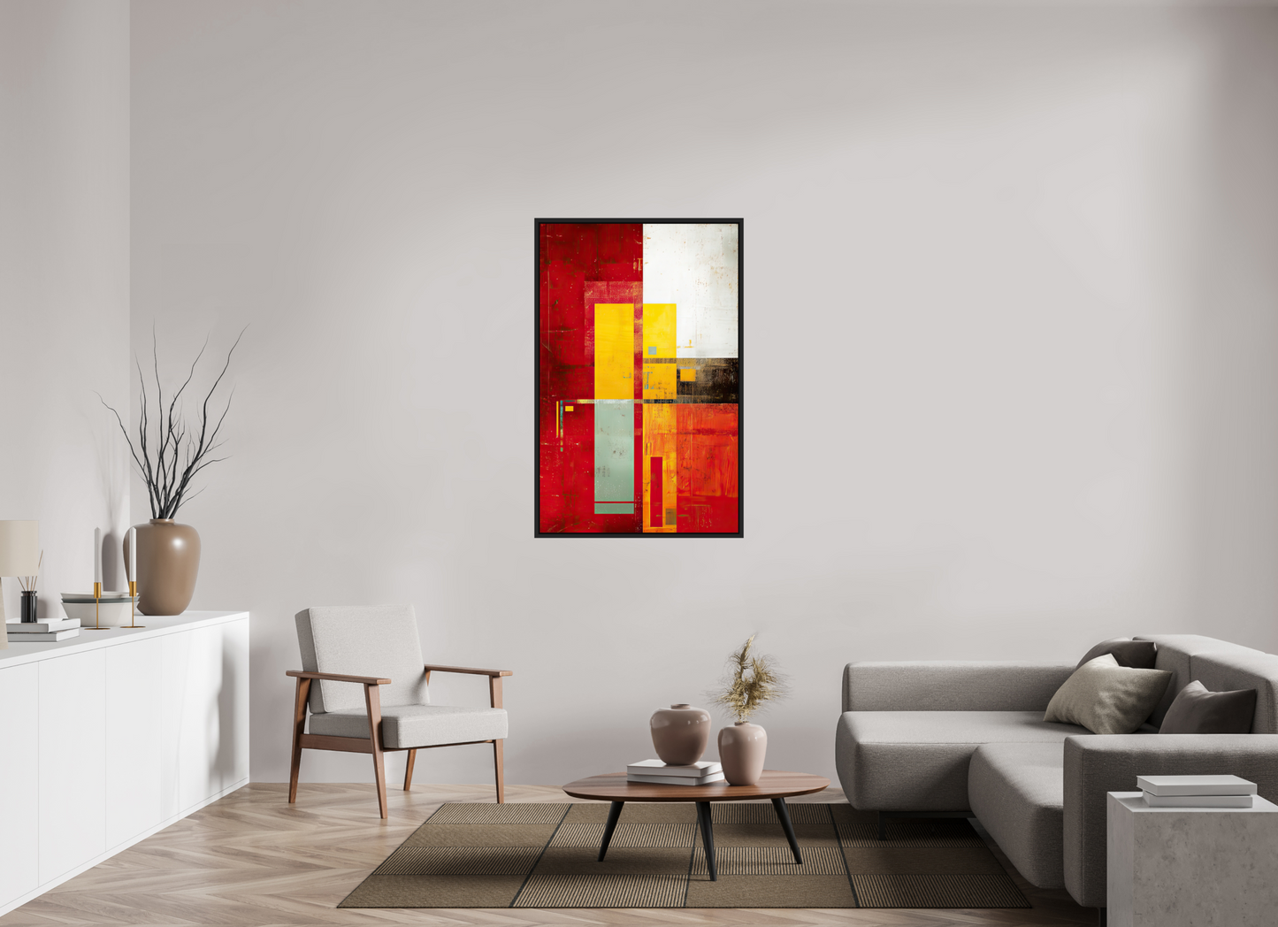 32 x 49.8″, Fine Art Print on Aluminum Dibond with Boarder Modern Rectangle