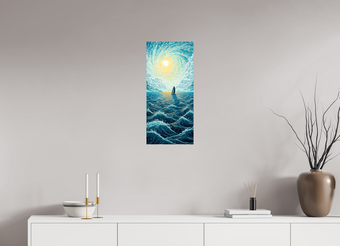 12 x 26.3″, Fine Art Print On Aluminum Dibond Sail to the Sun