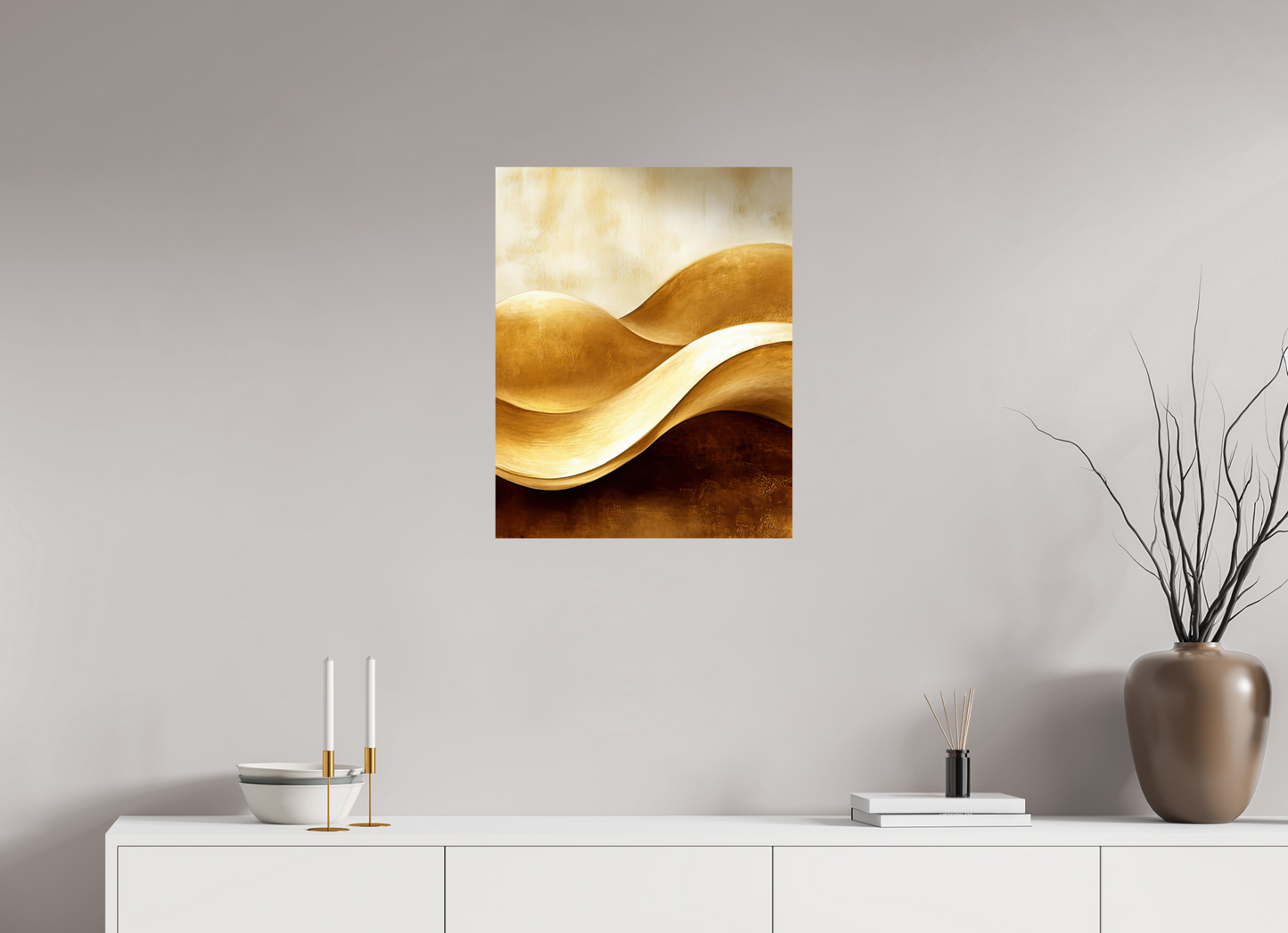 20 x 25″, Fine Art Print On Aluminum Dibond Gold Dunes