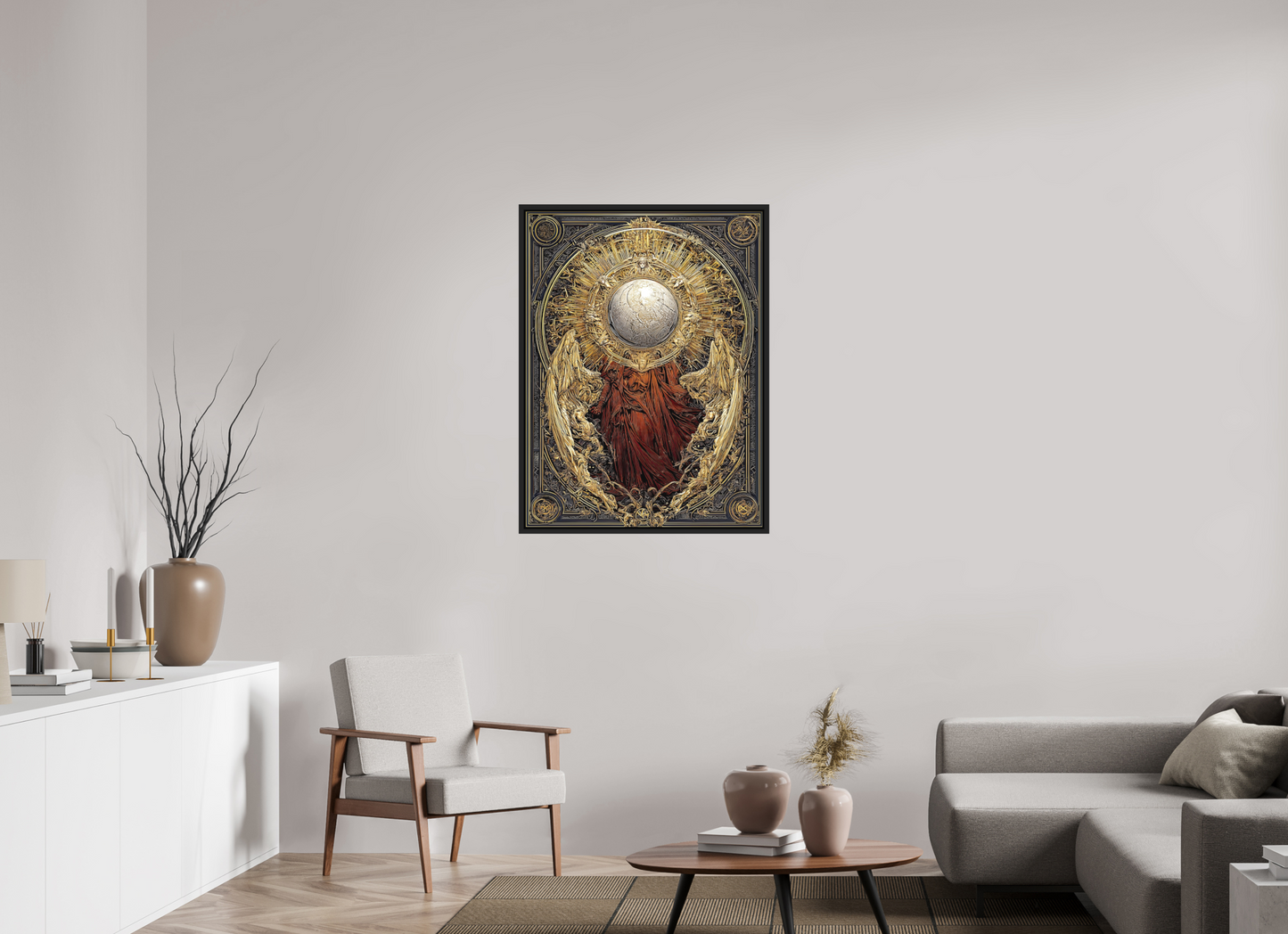 30 x 40″, Photo Print on Aluminum Backing with boarder Abstract Angel