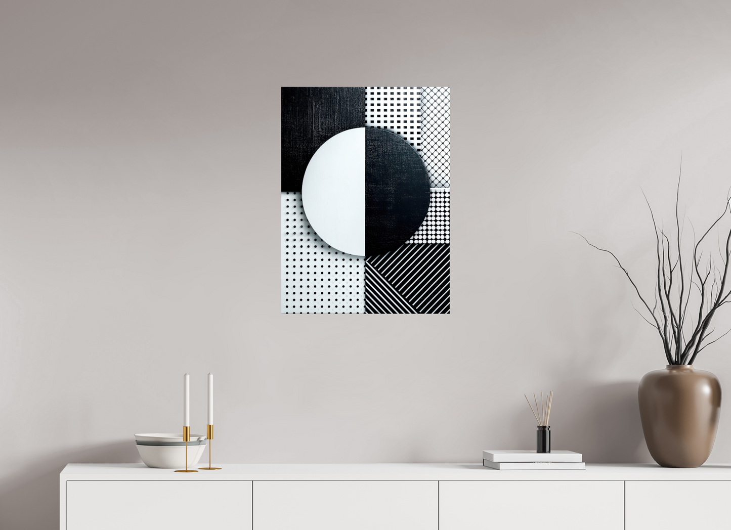 20 x 26.9″, Fine Art Print On Aluminum Dibond Black & White 3
