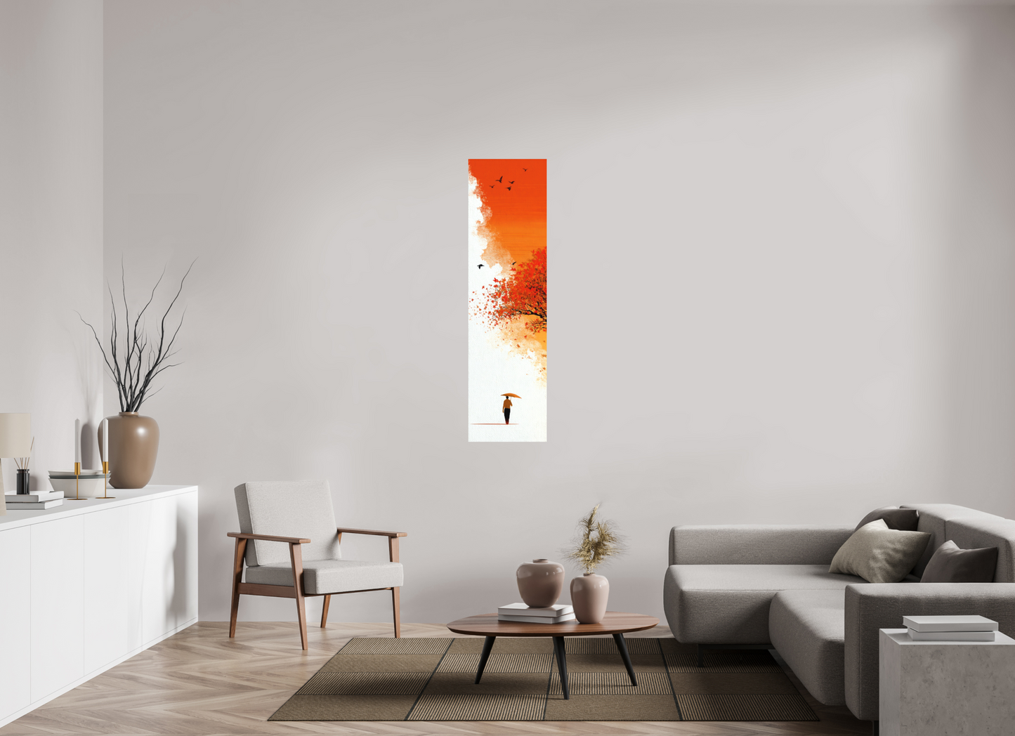 16 x 57.6″, Photo Print on Aluminum Backing Autumn Walk