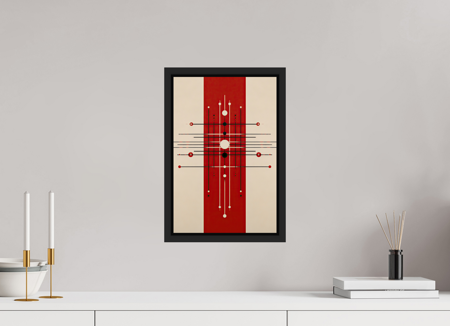 10 x 15.2″, Fine Art Print on Aluminum Dibond with Boarder Red Line