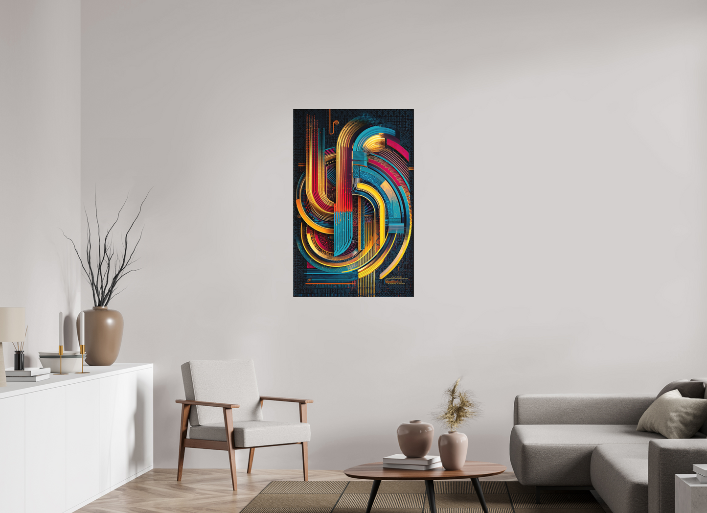 28 x 43.5″, Photo Print on Aluminum Backing Abstract Jazz 2