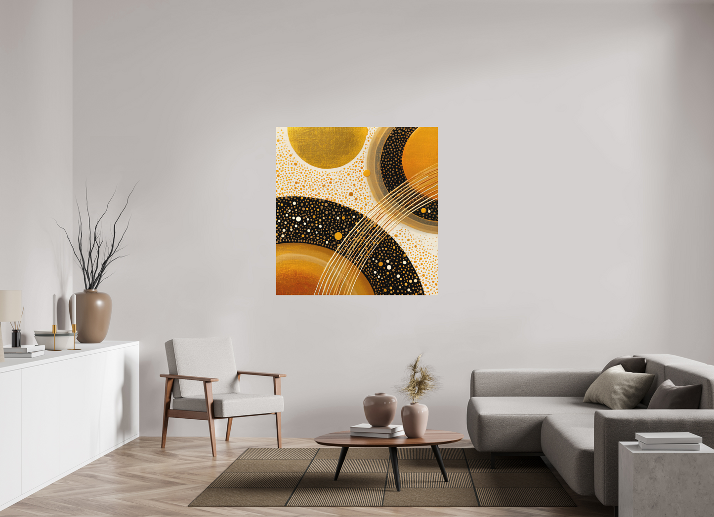 47 x 48.8″, Photo Print on Aluminum Backing Gold Embryo