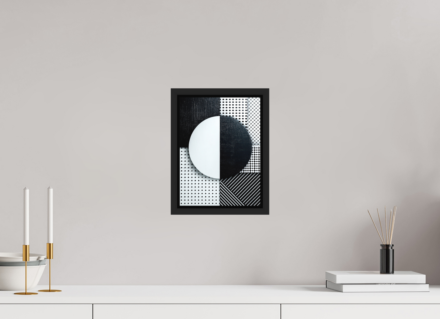 8 x 10.7″, Photo Print on Aluminum Backing with boarder Black & White 3