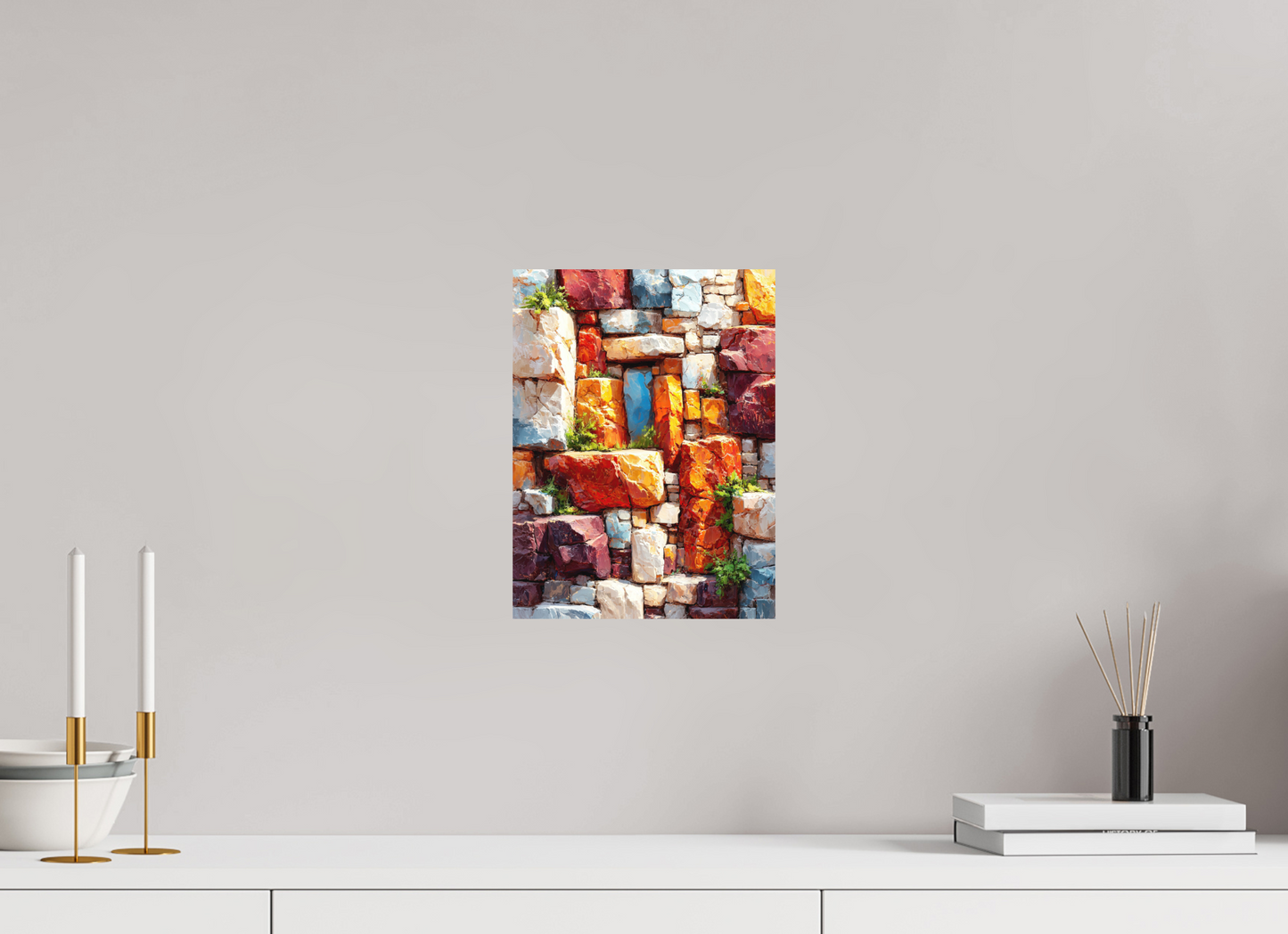 9 x 12″, Photo Print on Aluminum Backing Desert Rocks