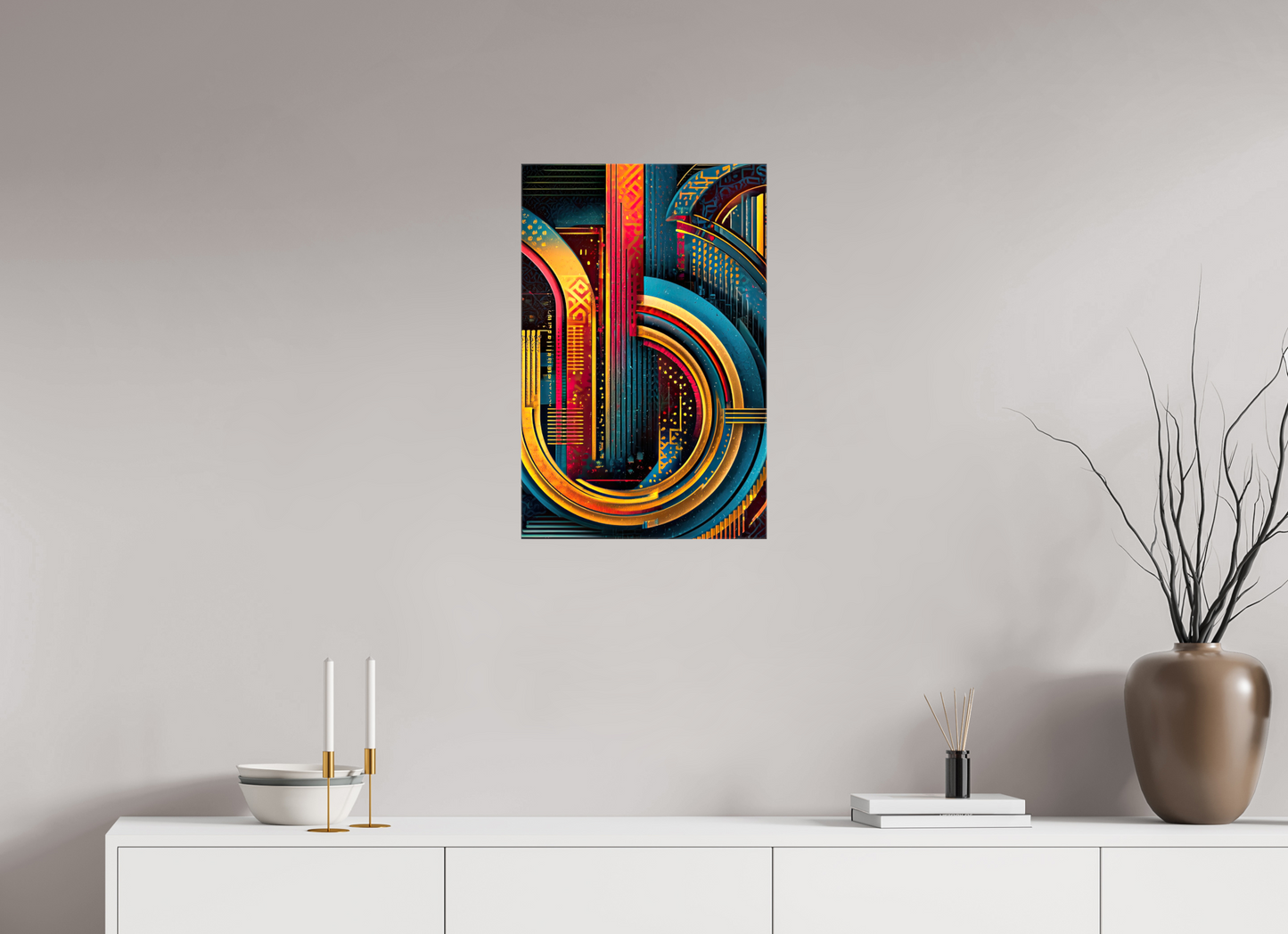 16 x 24.6″, Glossy Canvas Abstract Jazz