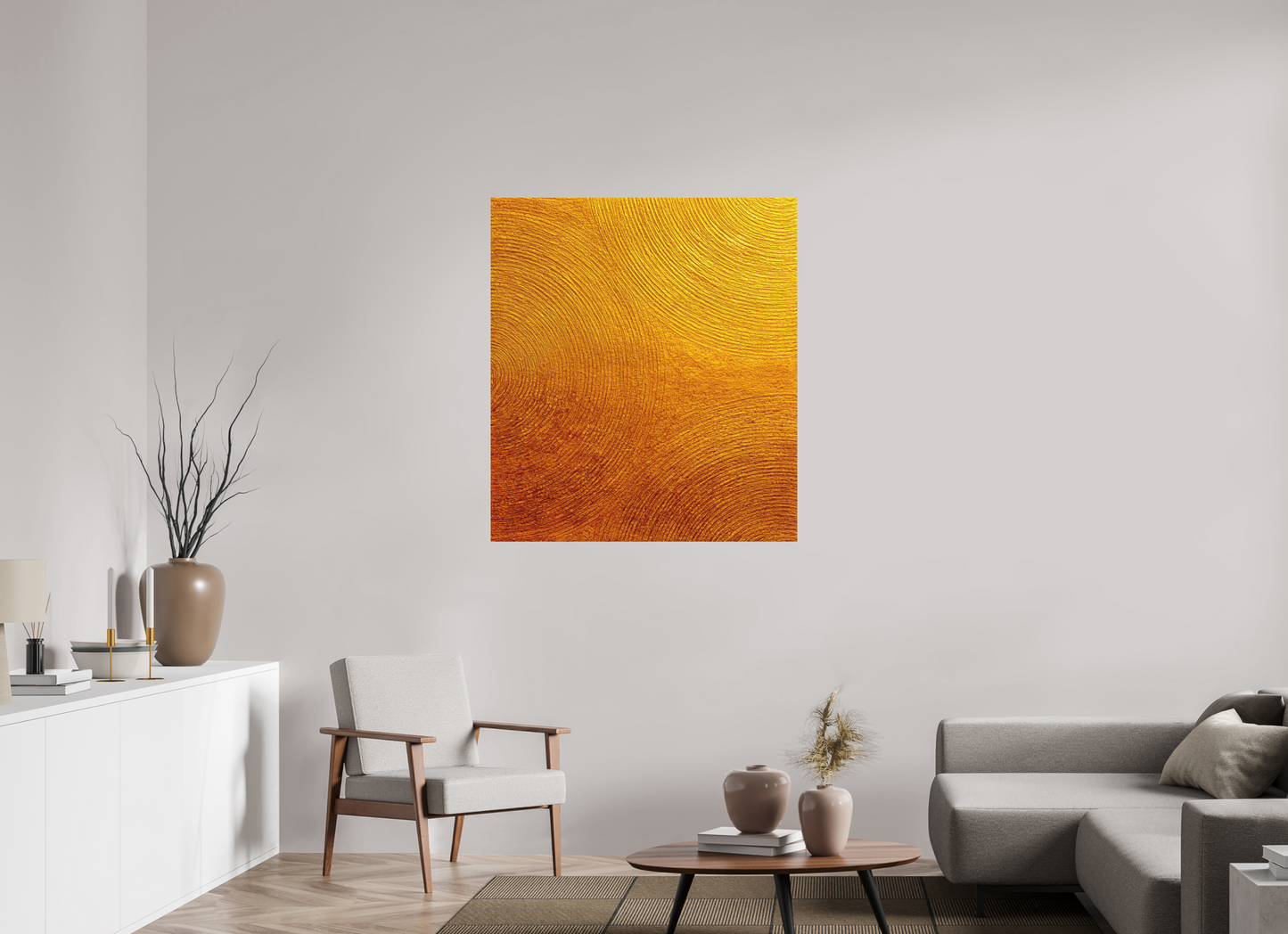 39 x 43.8″, Photo Print on Aluminum Backing Desert Circles