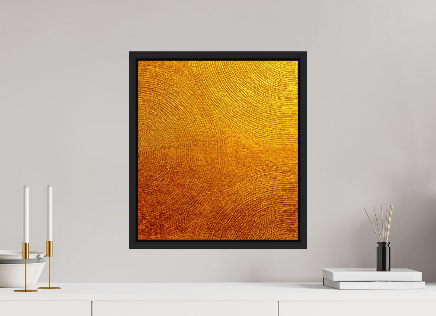 16 x 18″, Fine Art Print on Aluminum Dibond with Boarder Desert Circles
