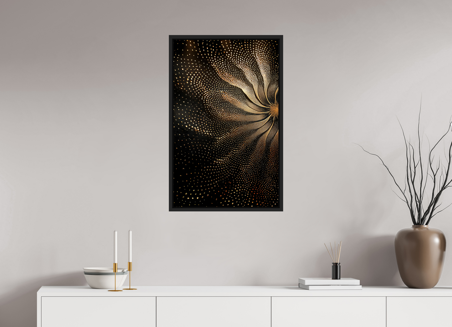 20 x 31.9″, Fine Art Print on Aluminum Dibond with Boarder Sunflower