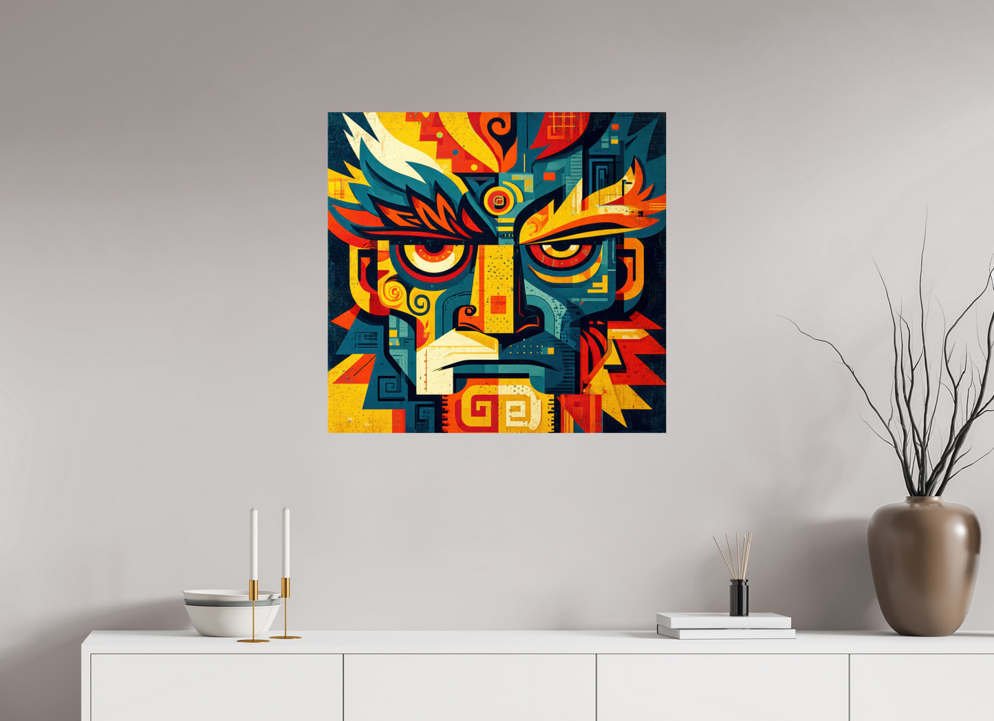 29.5 x 28″, Fine Art Print On Aluminum Dibond Urban Tribal 3
