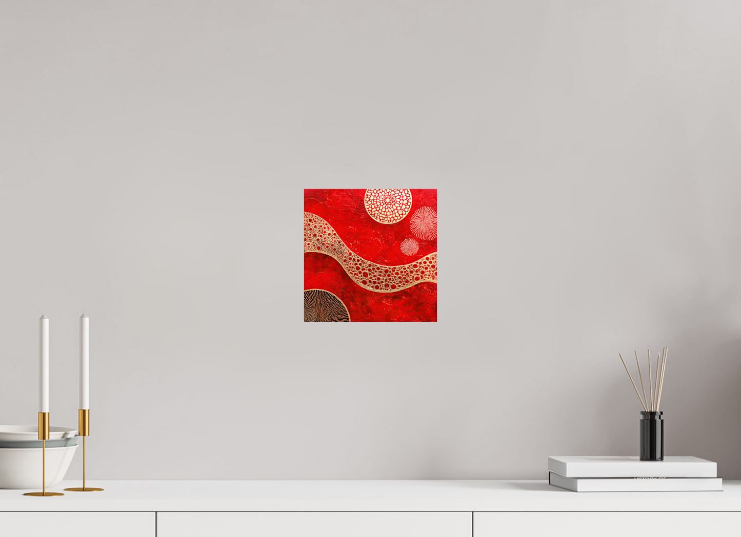 8 x 8″, Fine Art Print On Aluminum Dibond Blood Cells