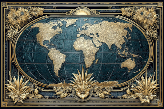 Main image Art Deco World Map
