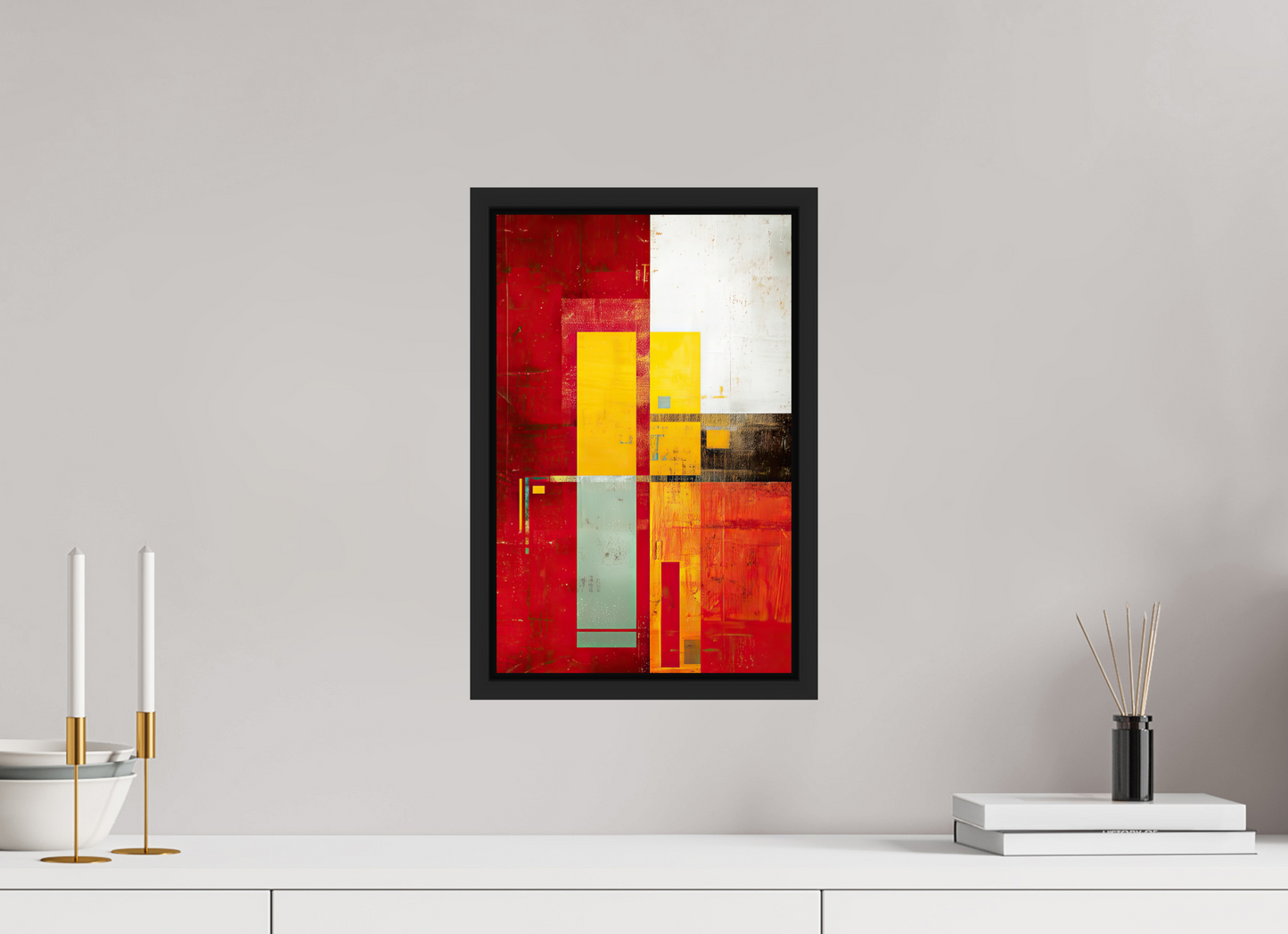 10 x 15.6″, Fine Art Print on Aluminum Dibond with Boarder Modern Rectangle