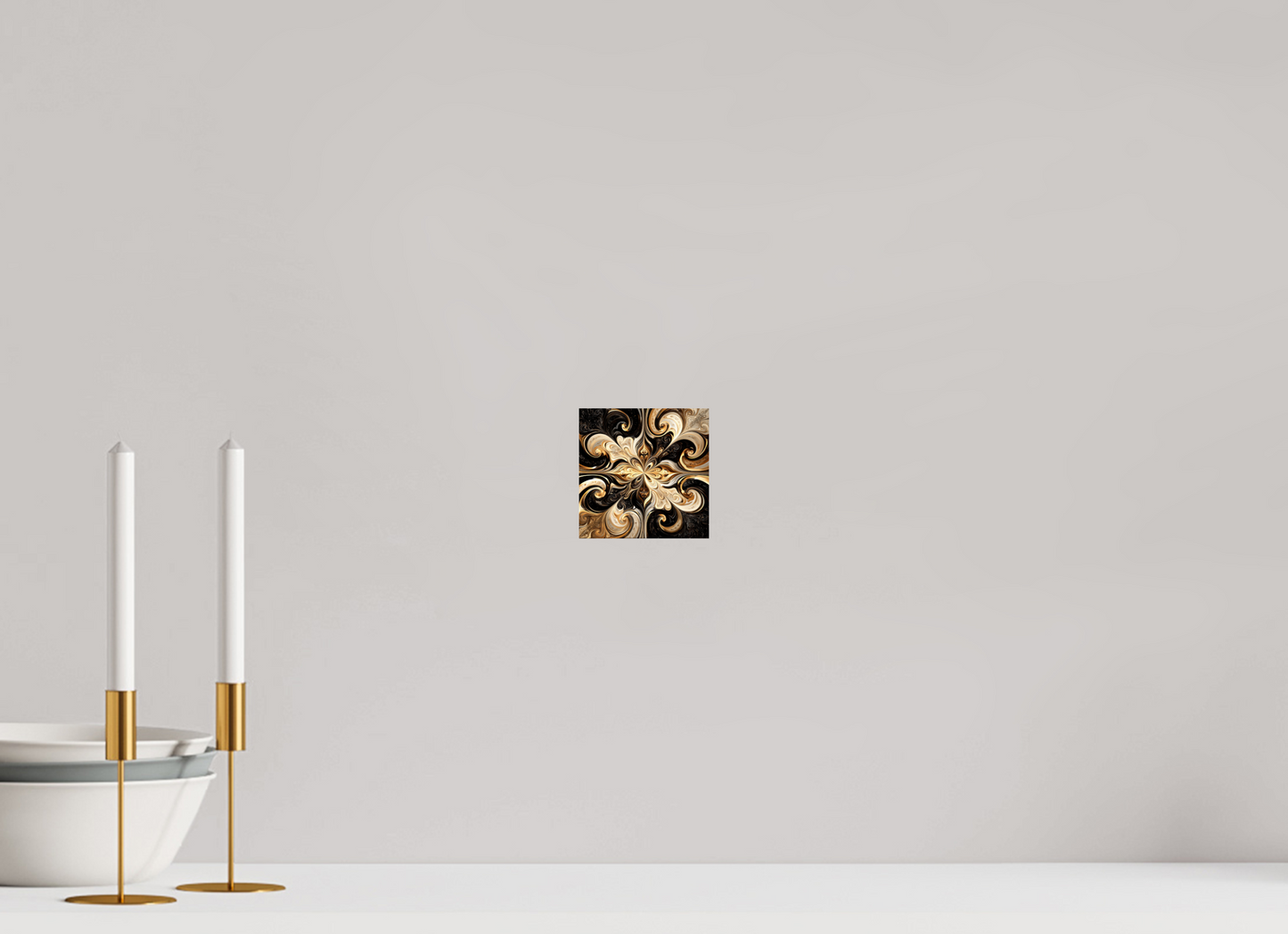 4 x 4″, Fine Art Print On Aluminum Dibond Coffee & Cream