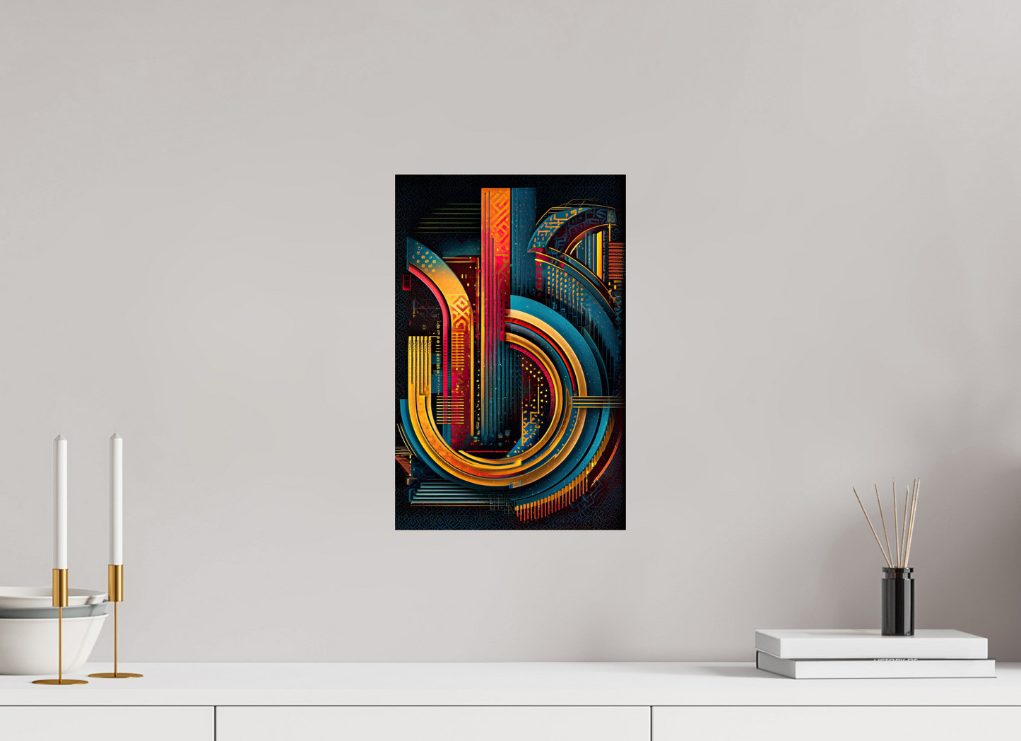 10 x 15.4″, Fine Art Print On Aluminum Dibond Abstract Jazz