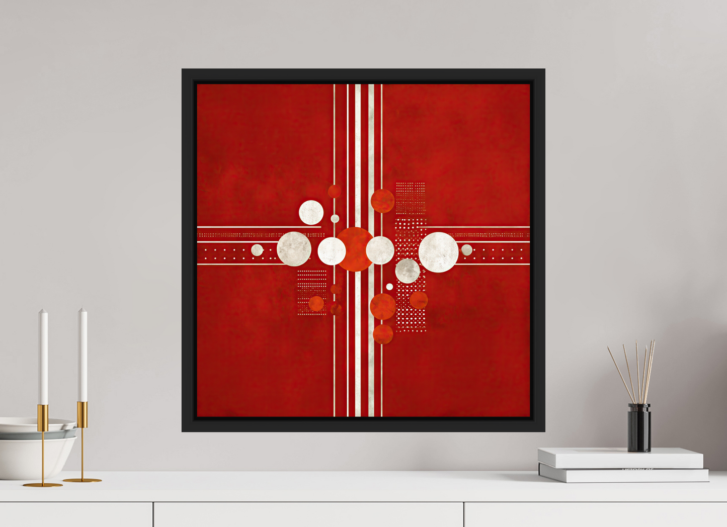 20 x 20″, Fine Art Print on Aluminum Dibond with Boarder White Line 2