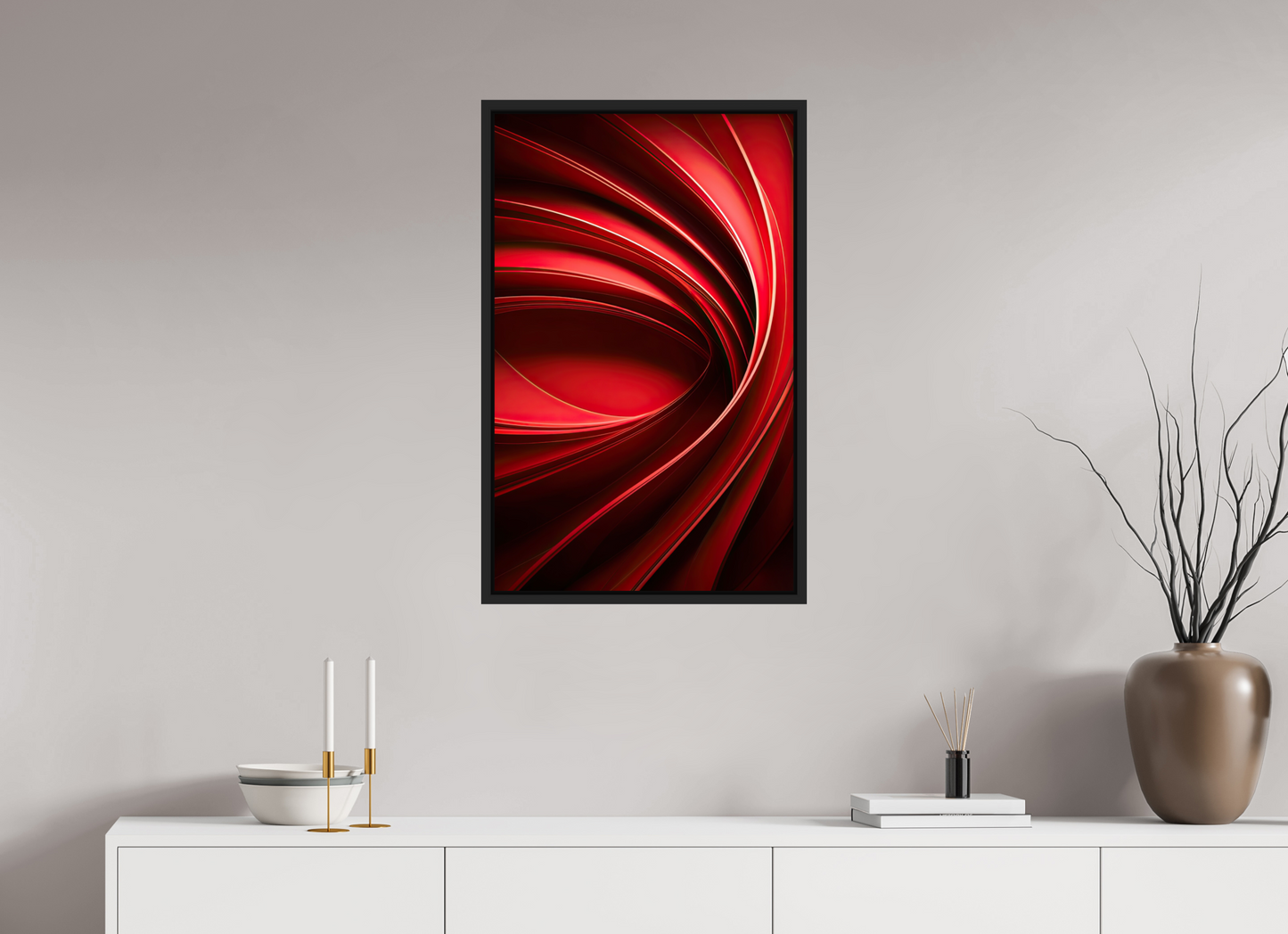 20 x 31.9″, Fine Art Print on Aluminum Dibond with Boarder Red Eye