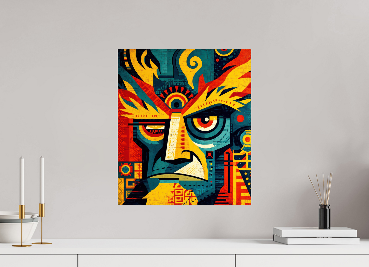 16 x 18.7″, Fine Art Print On Aluminum Dibond Urban Tribal